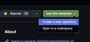 Use this template dropdown
