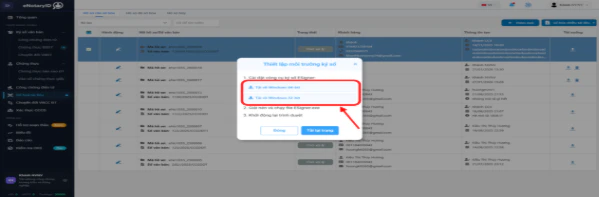 Tải và giải nén công cụ ESigner