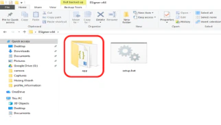 Thư mục app chứa ESigner.exe