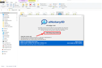 Thông báo ứng dụng khởi động thành công