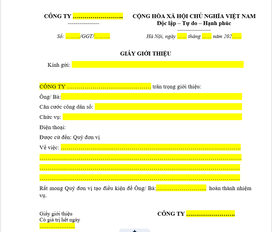 File Template có highlight