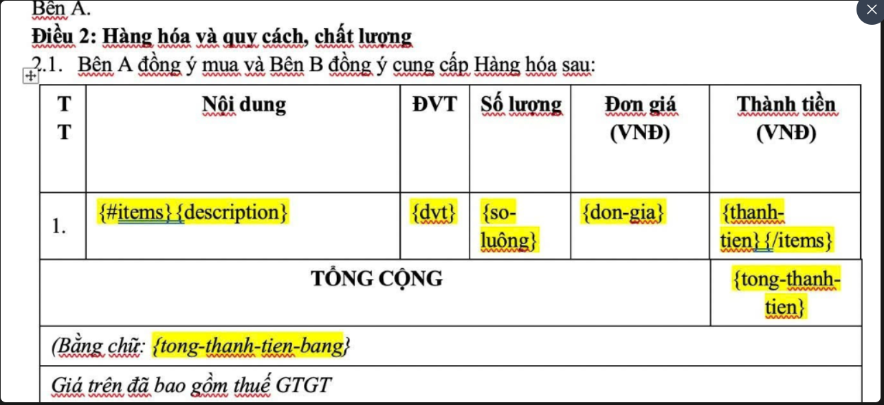 Bảng dữ liệu động