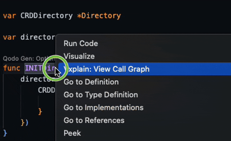 Generating a call graph for a function in Vxplain