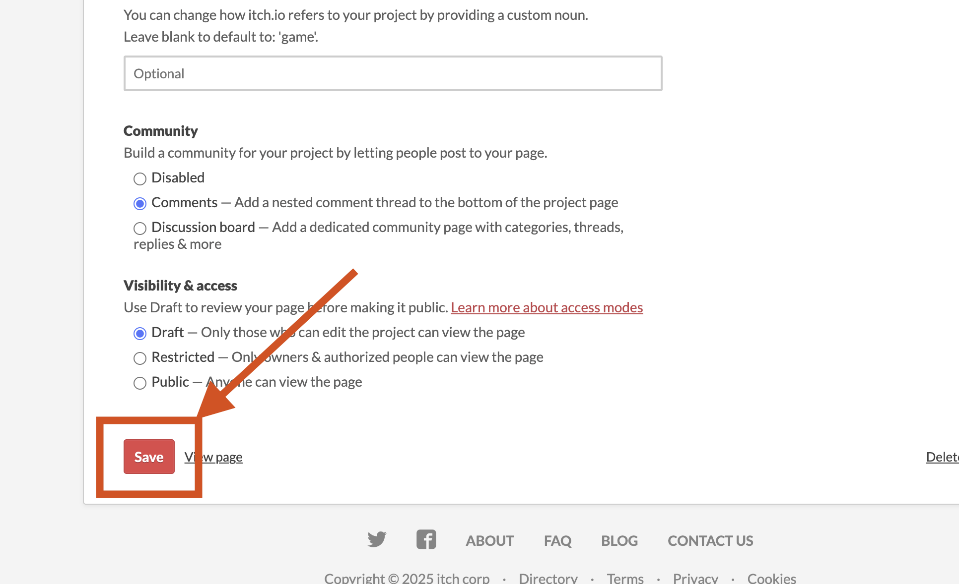 How to save your game on itch.io
