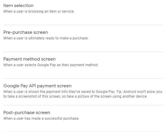 Google Pay domain verification example
