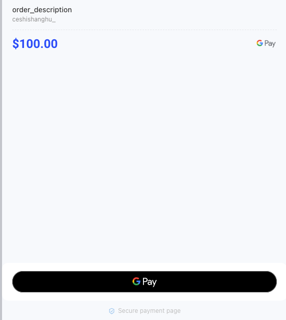 Waffo Payment Page Google Pay