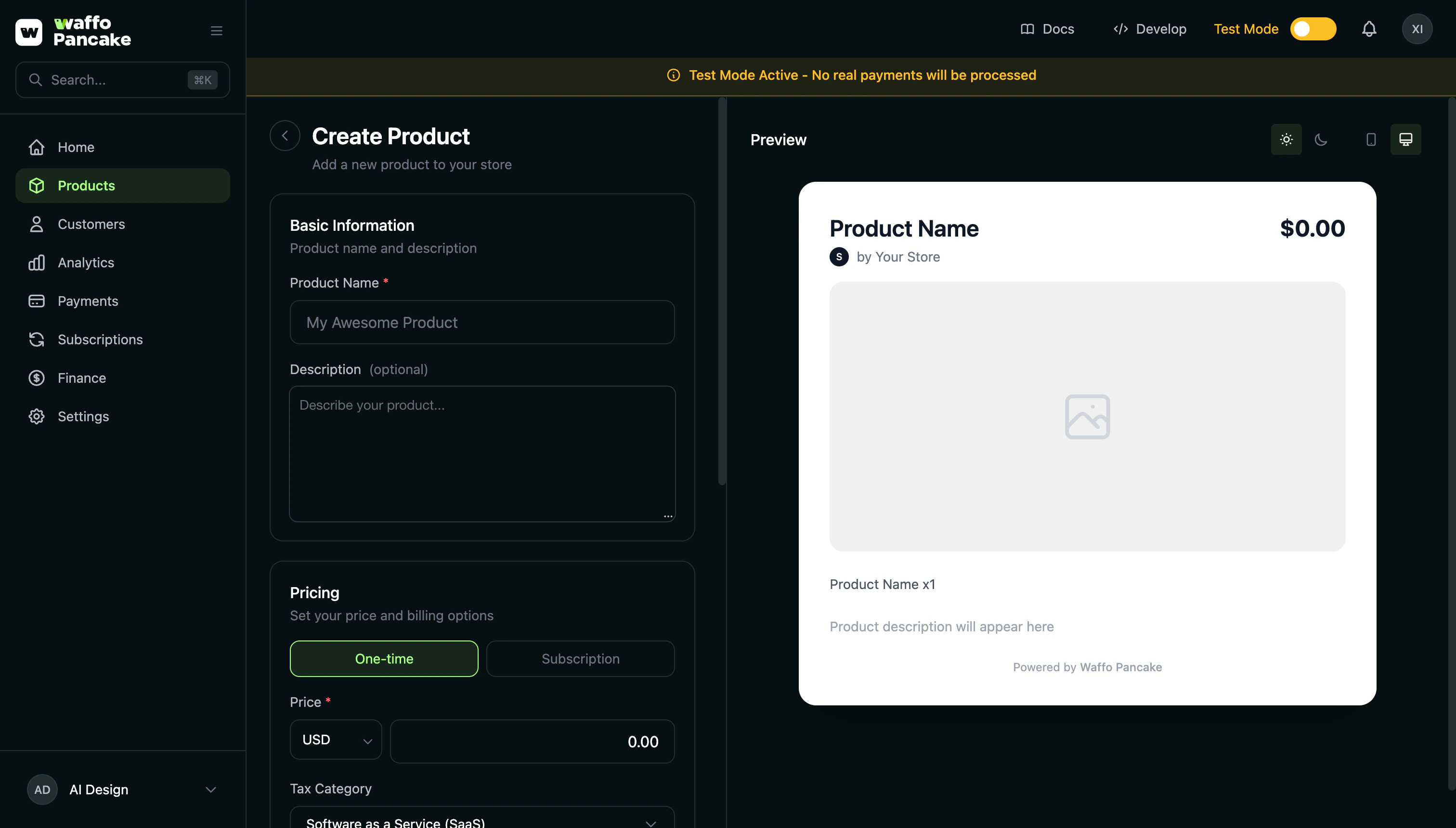 Create Product