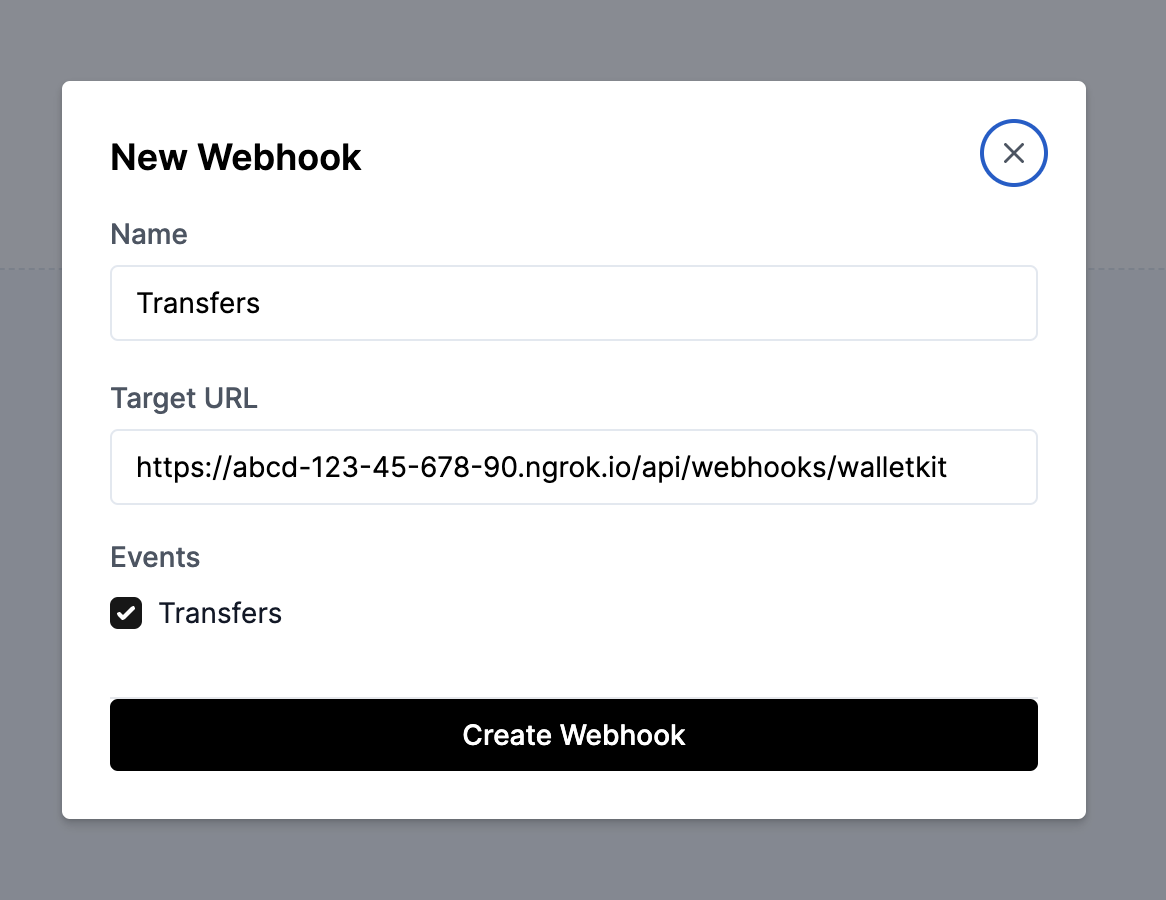 Webhooks - WalletKit