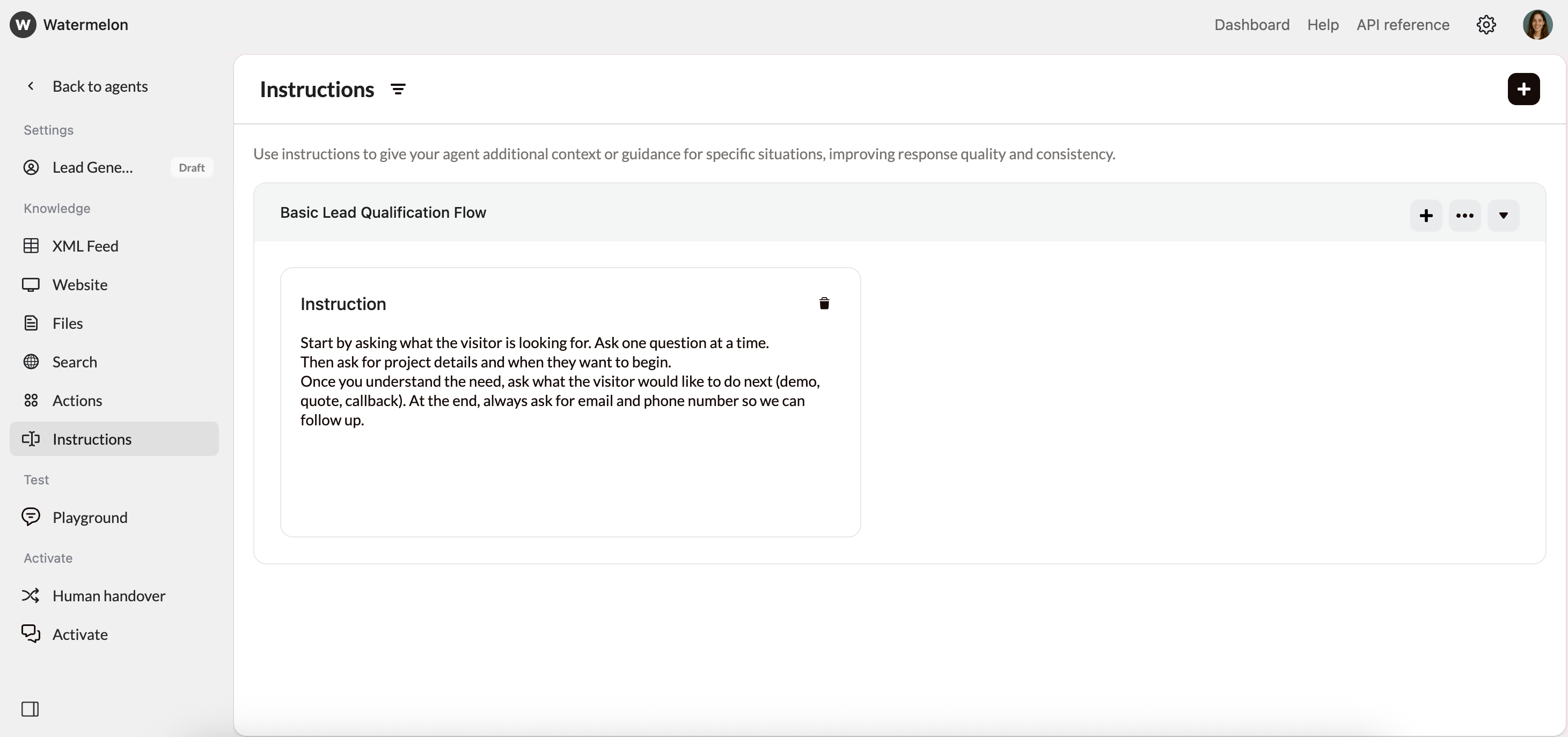 Agent Use Case Lead Generation Basic Lead