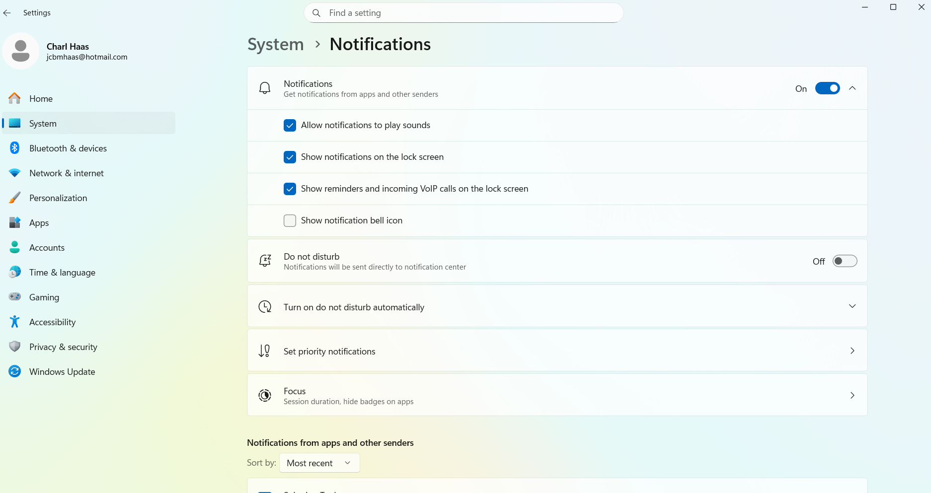Set Up Your Notifications Windows Notification Preferences Pn