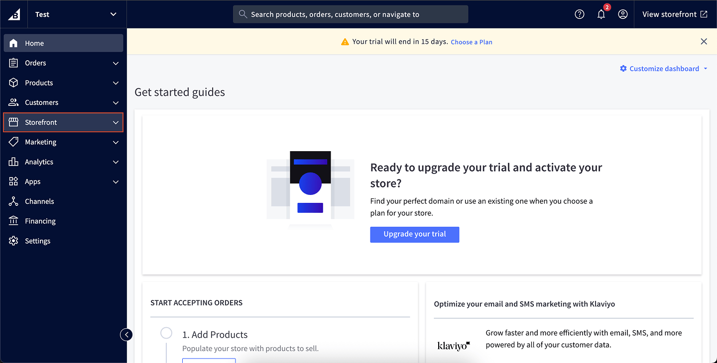 Bigcommerce Go To Storefront Pn