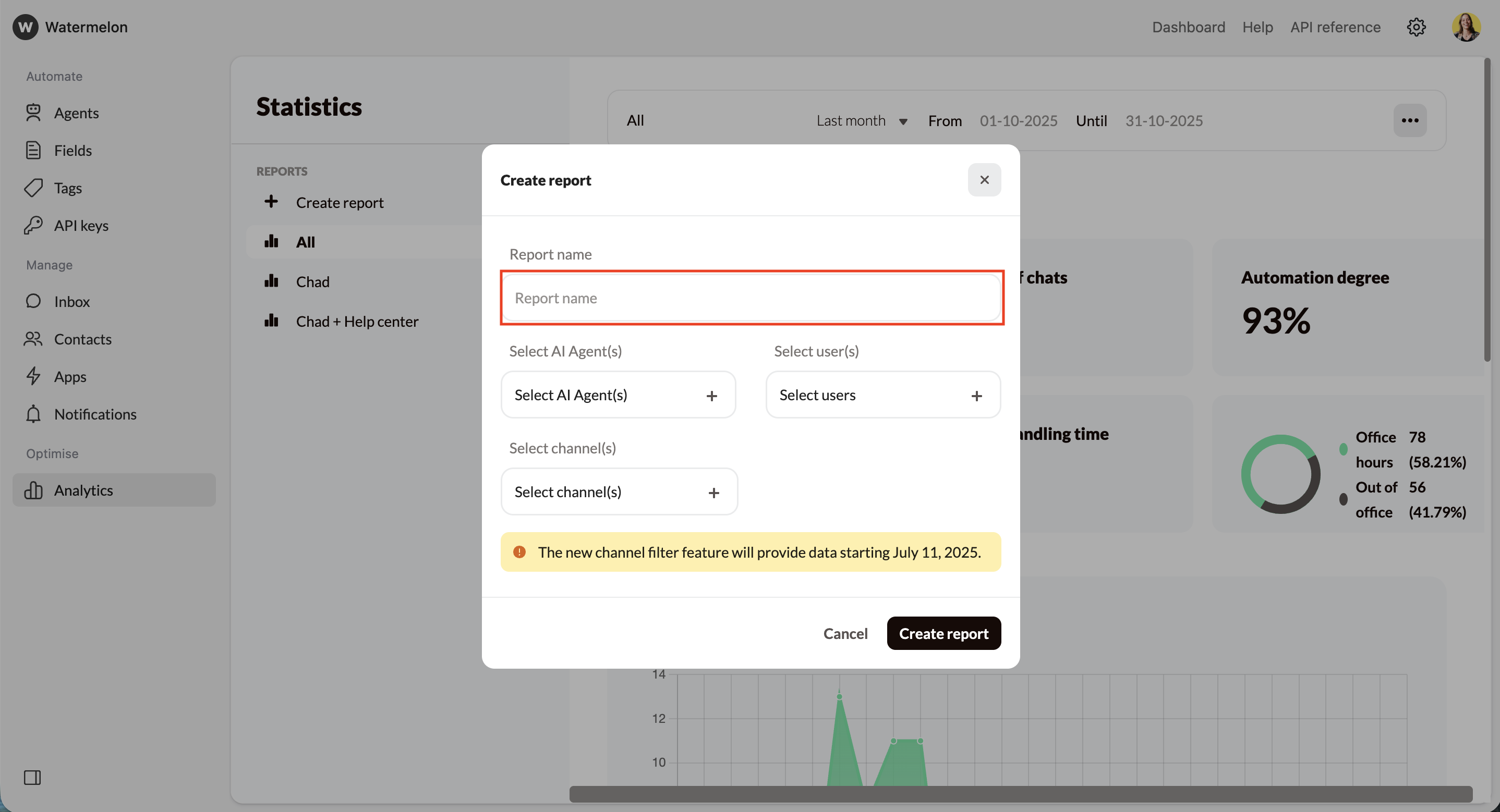 Create Report Report Name Pn
