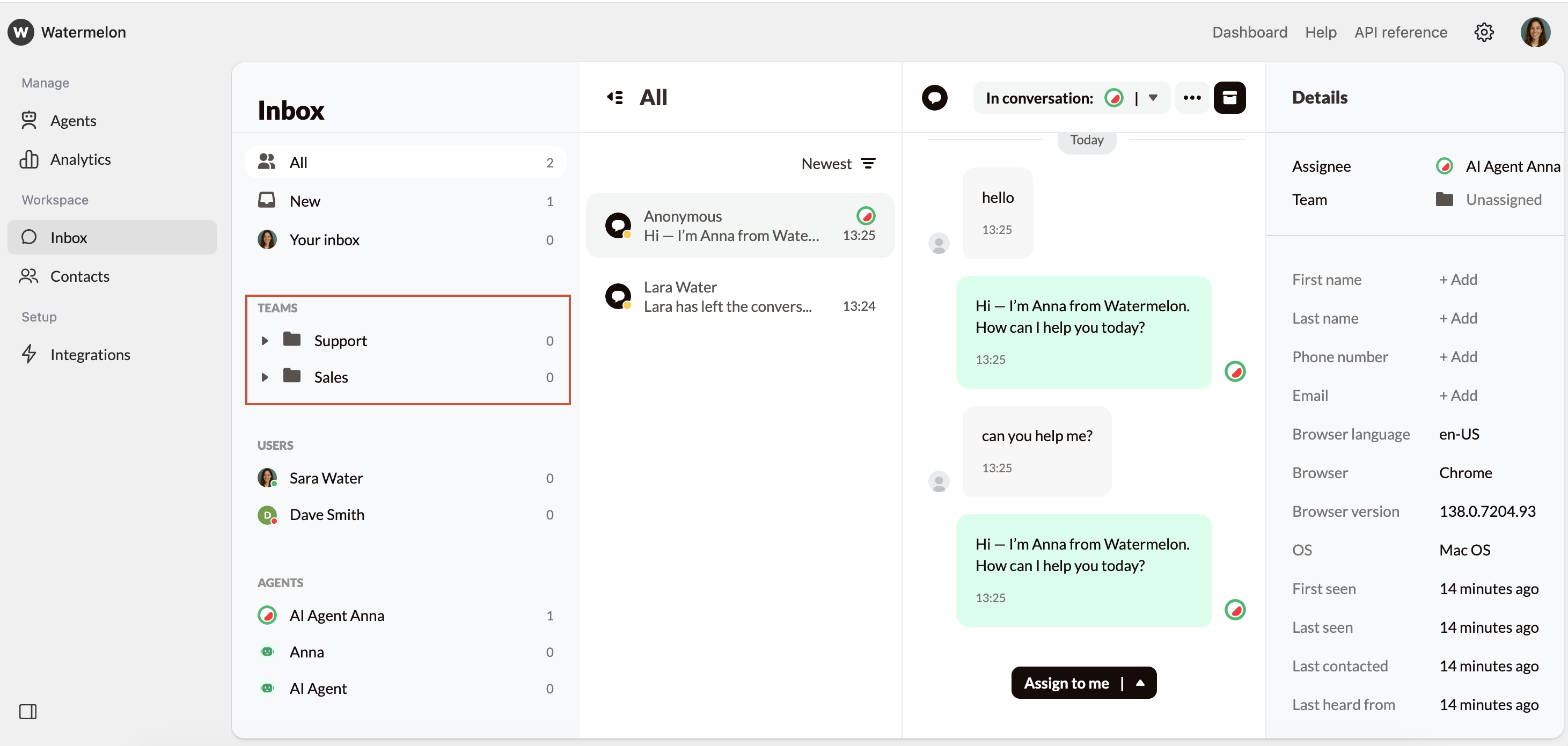 Work In Teams Filter