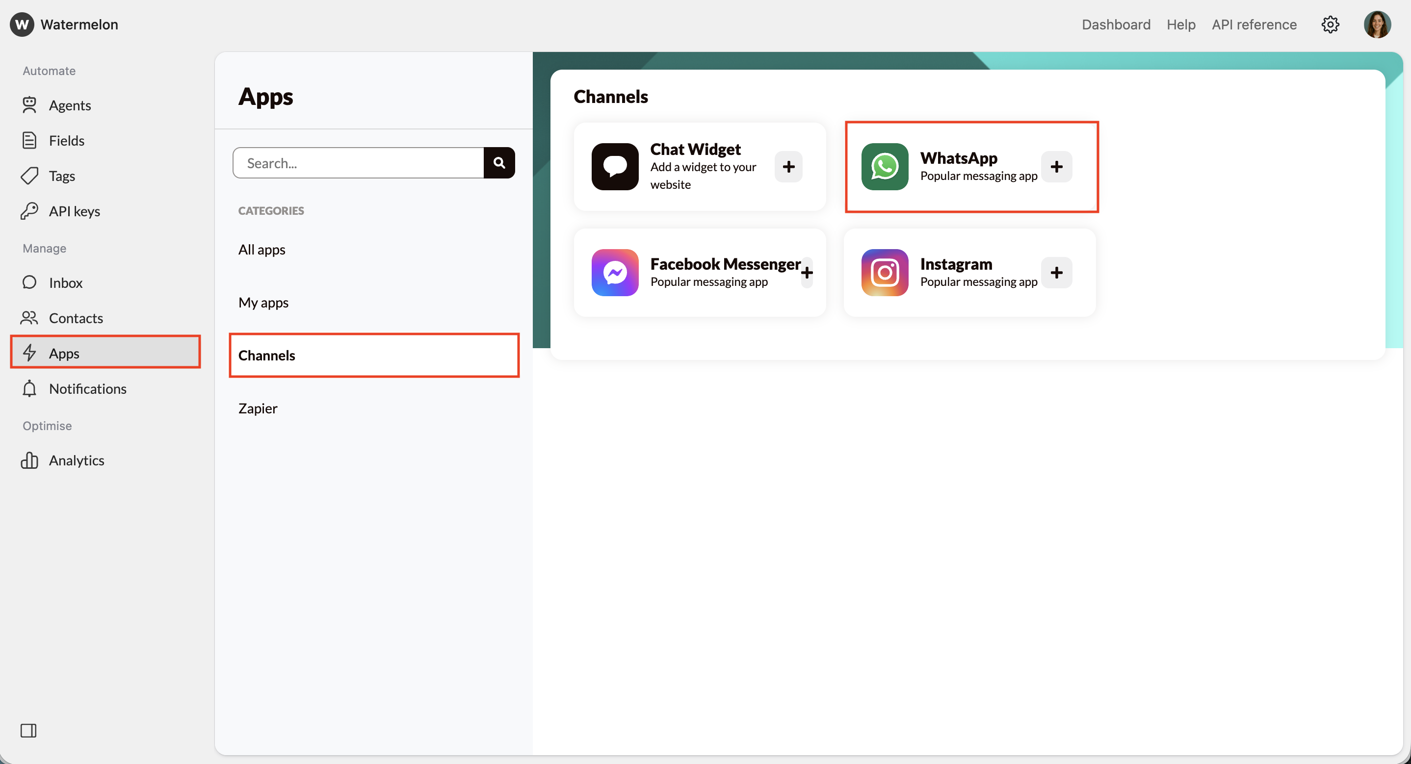 Apps Channels Whatsapp Pn