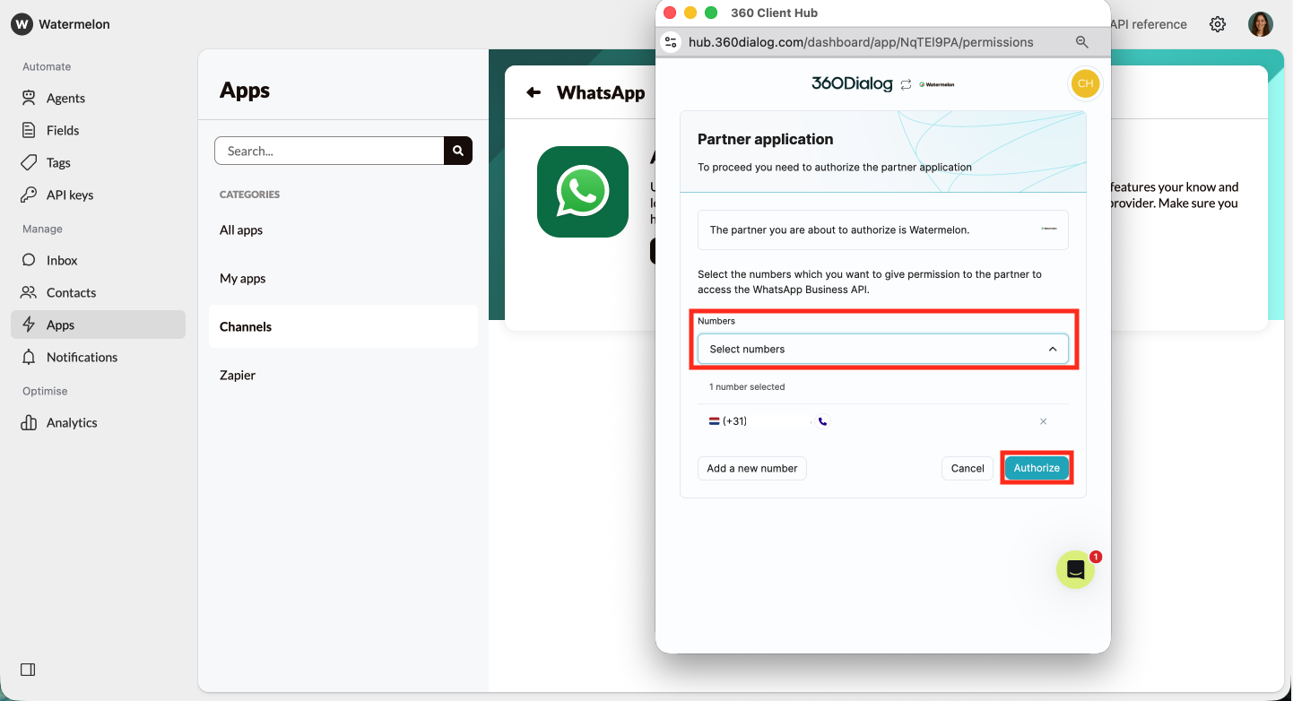 Whatsapp Select Number Pn