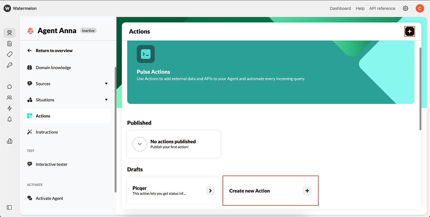 Actions Create Custom Action Pn