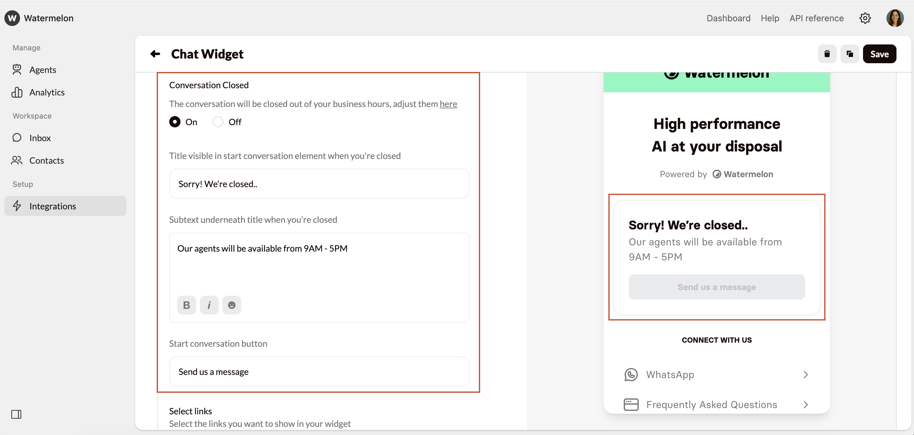 Attract Closed Screen