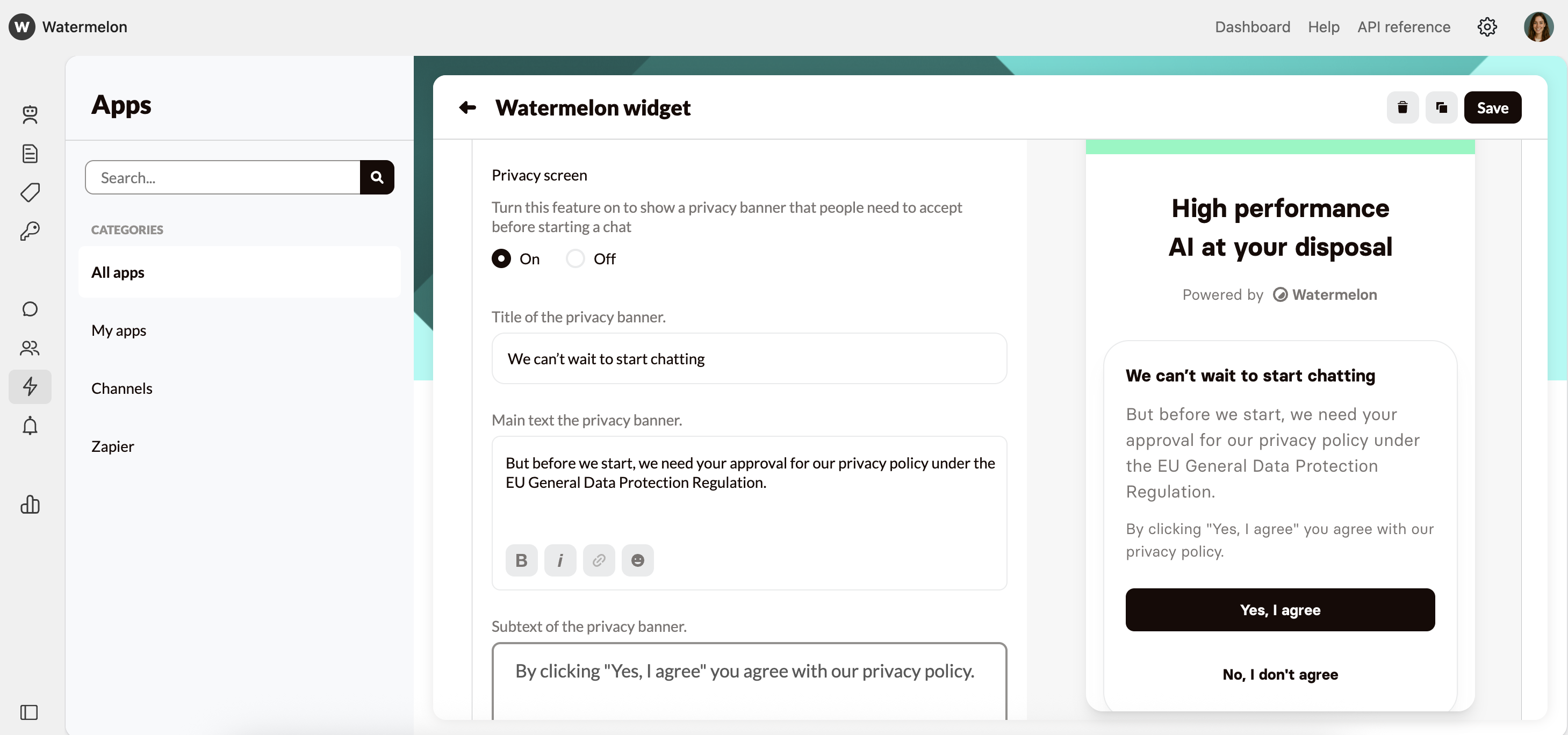Customize Your Widget Design Brand Avatar Pn