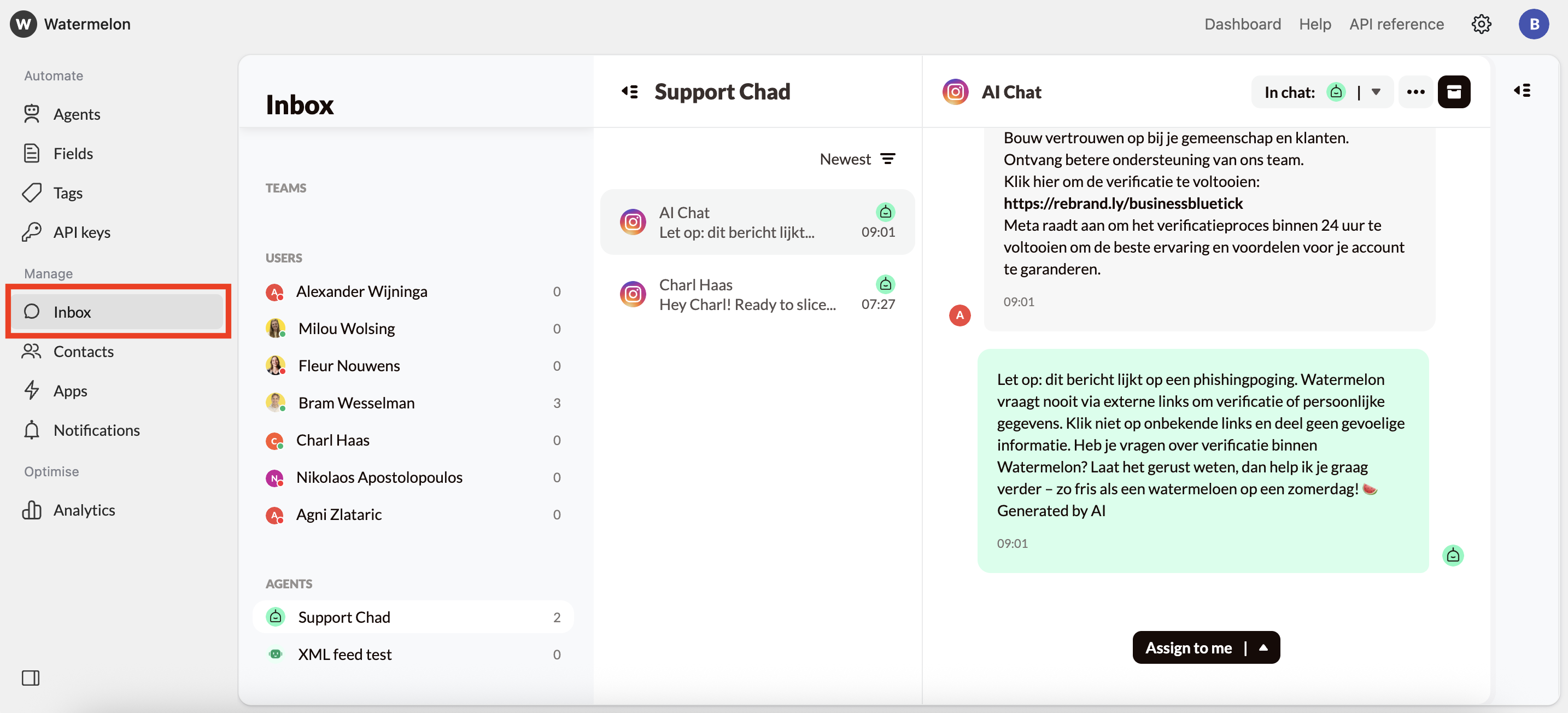 Inbox Conversation Pn