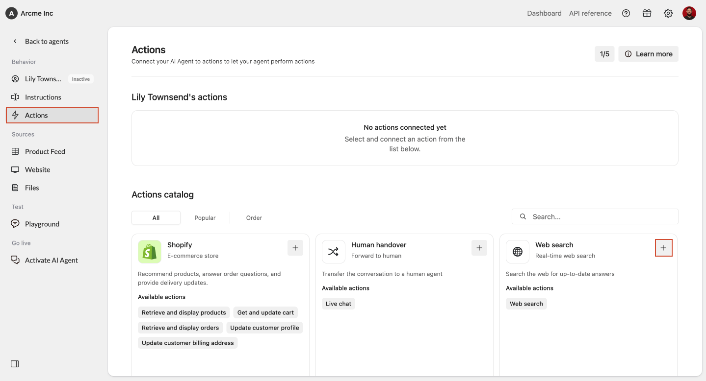 Search Enable Feature