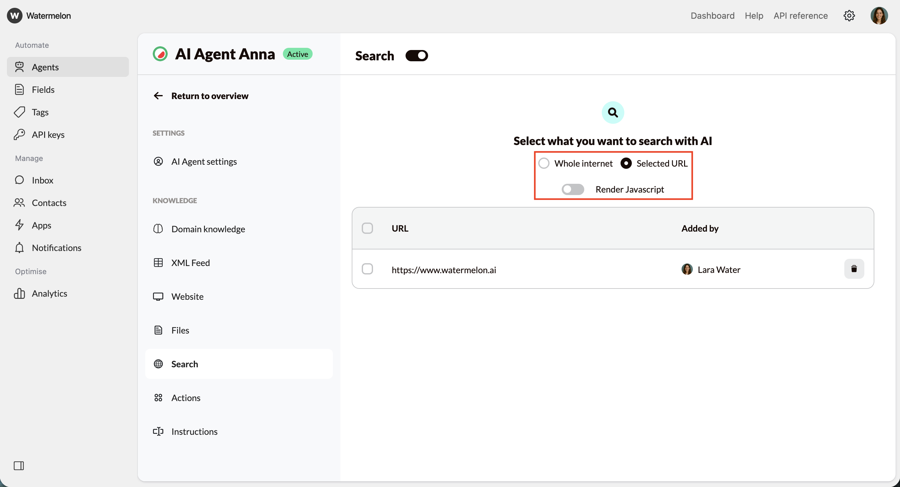 Search Whole Internet Vs Selected Url Pn