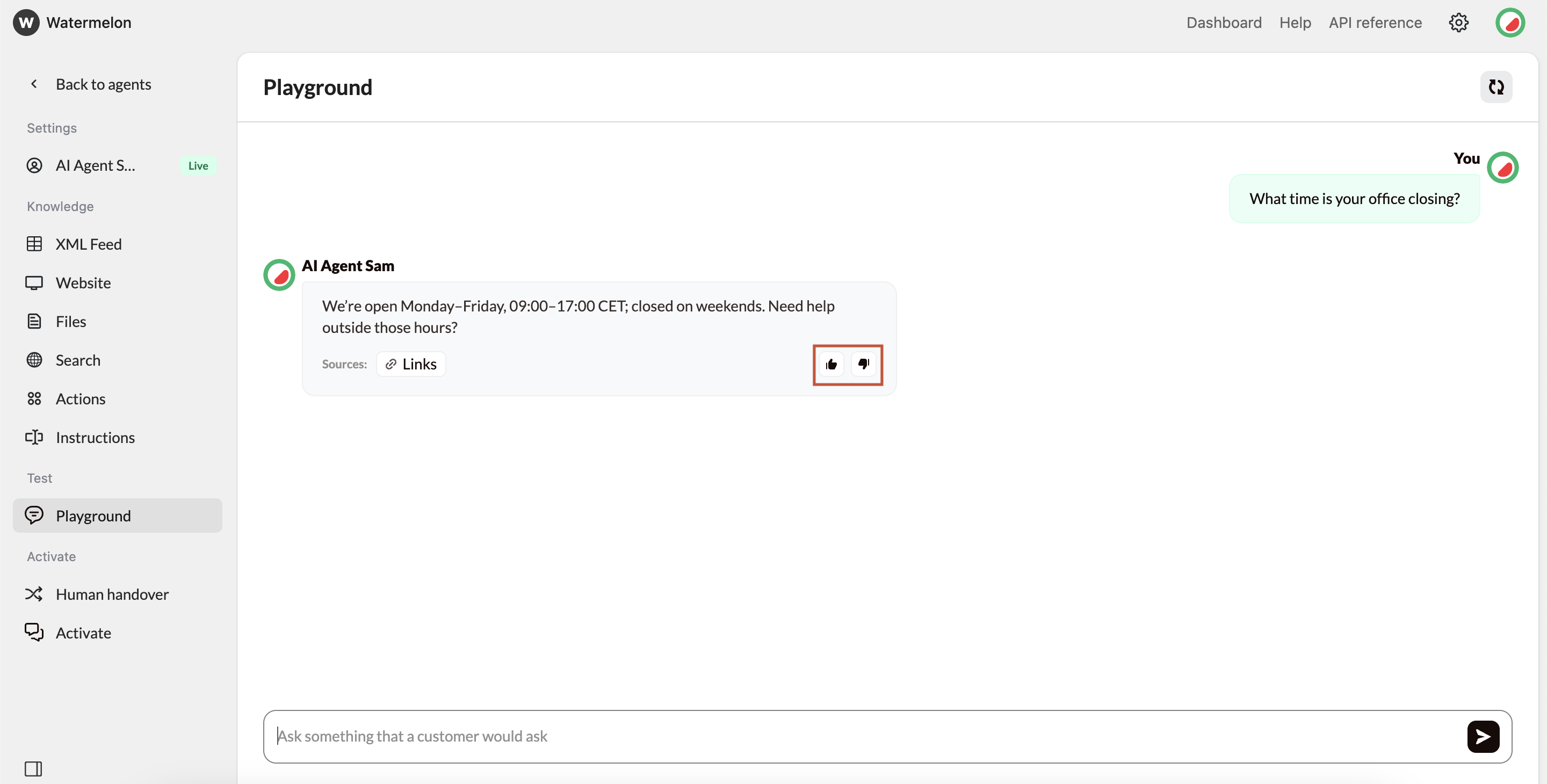 Add Sources Thumbs Down