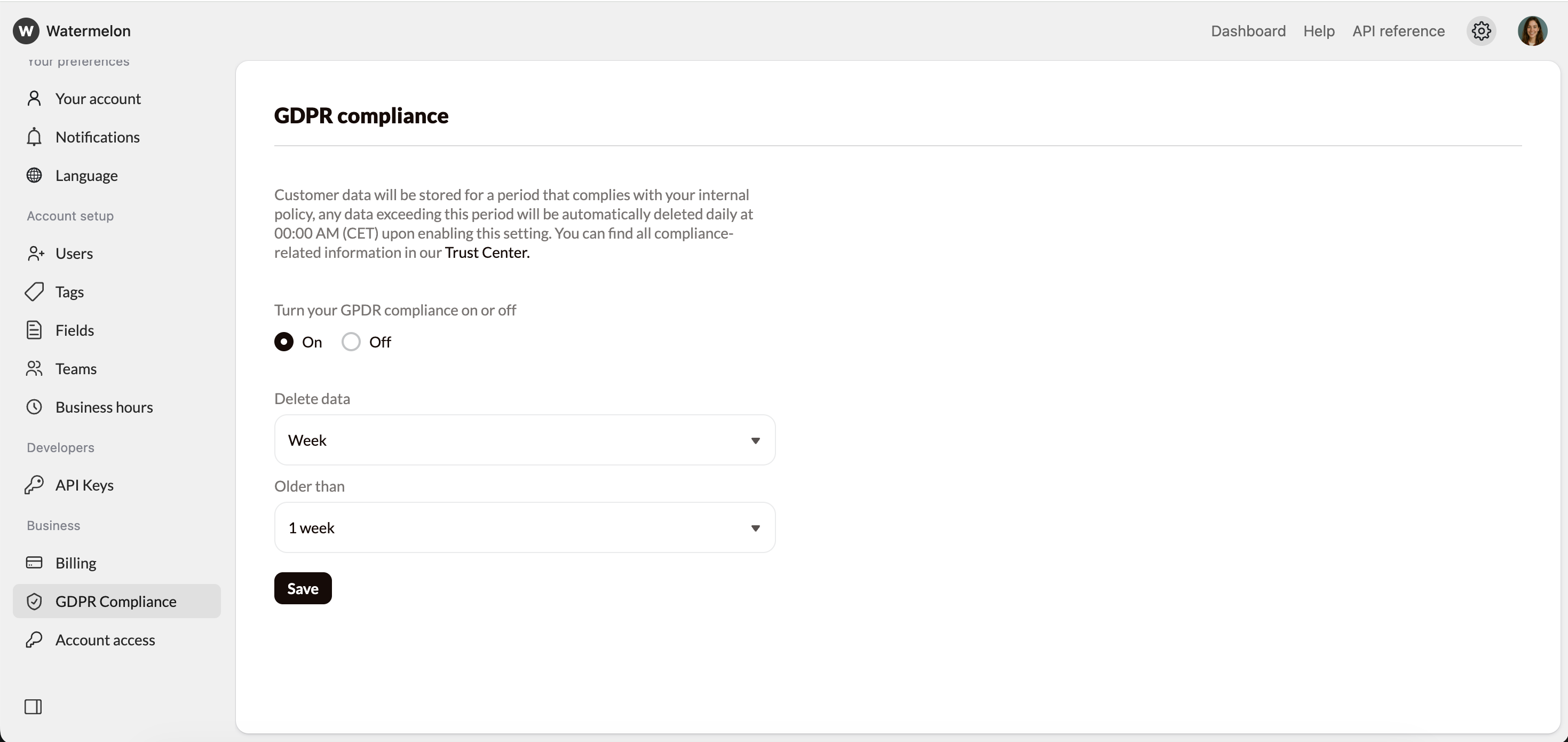 Manage Conversations Gdpr