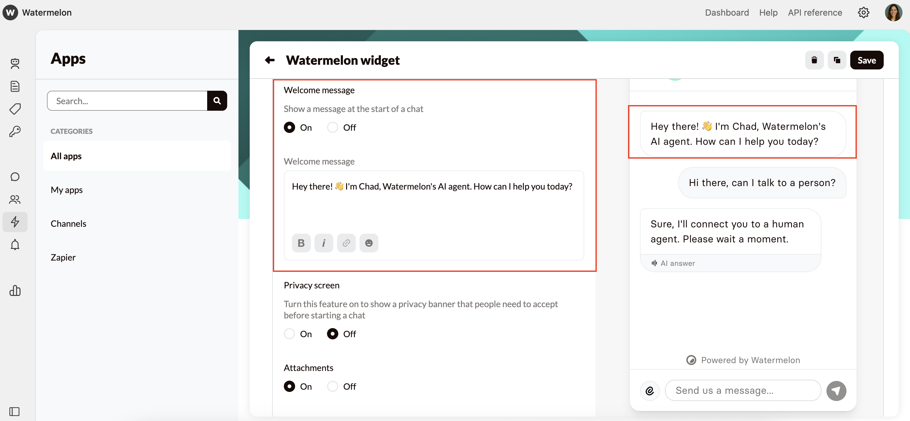 Customize Your Widget Design Brand Avatar Pn