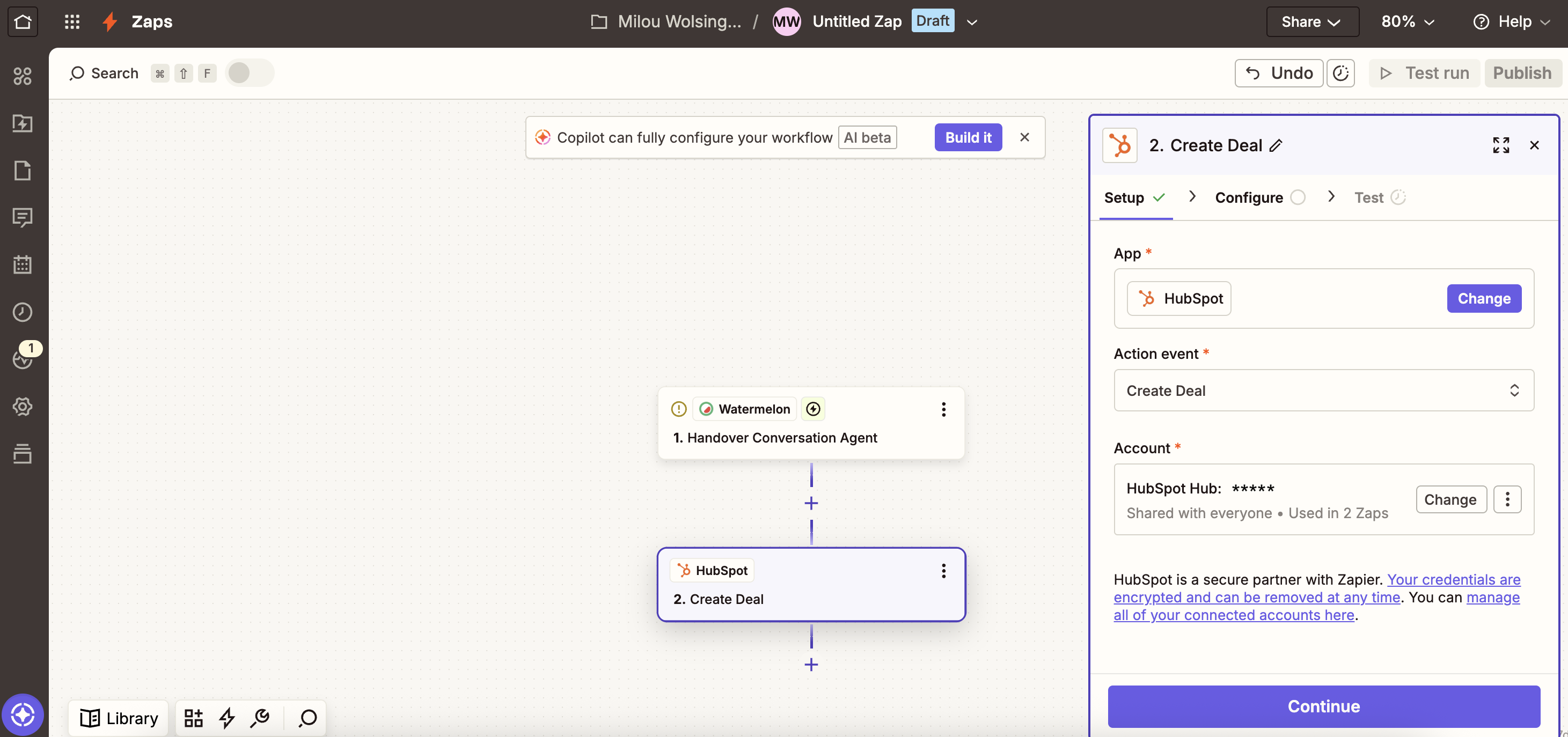 Forward Leads Zapier Account