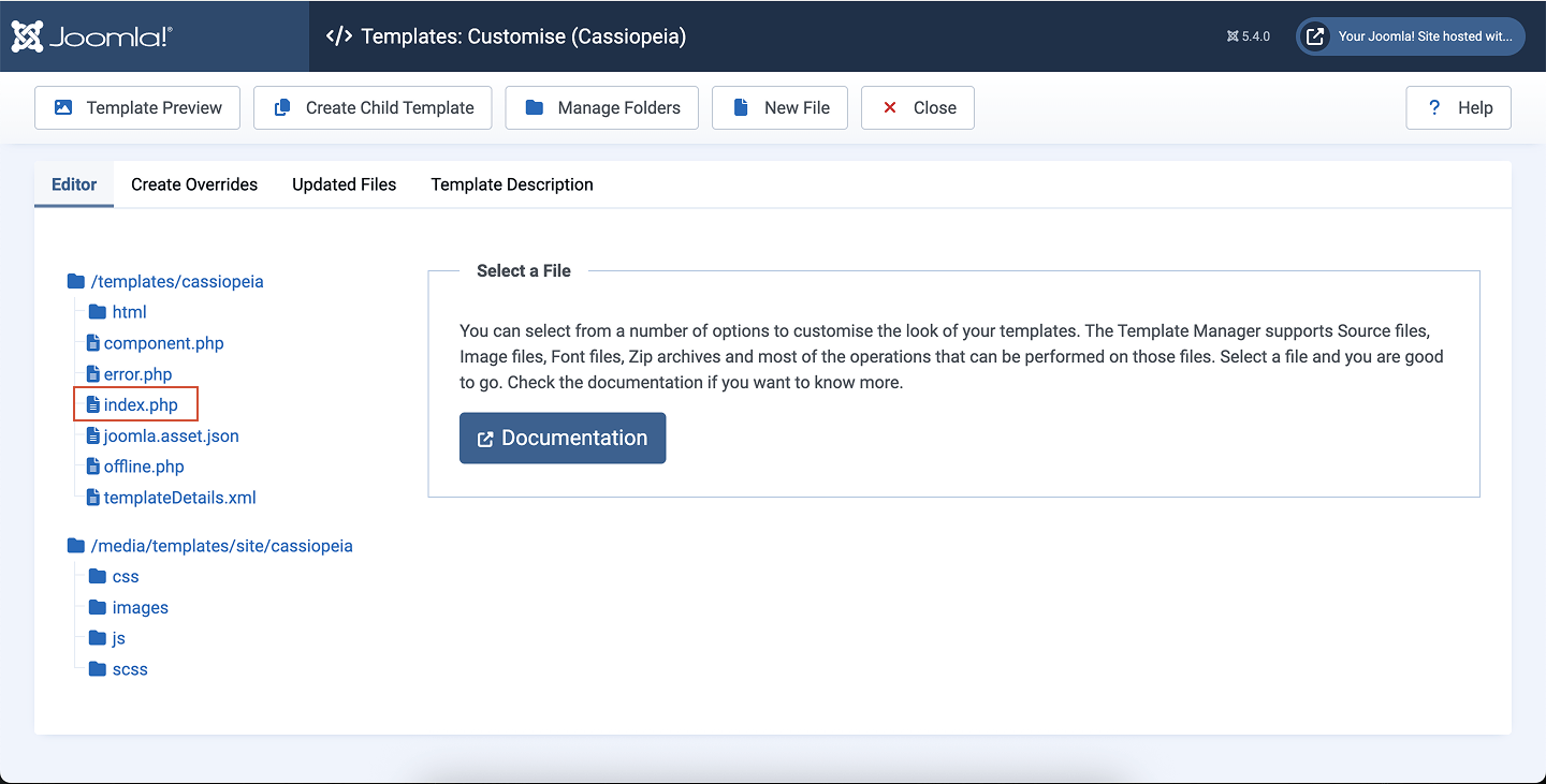 Joomla Go To Index Pn