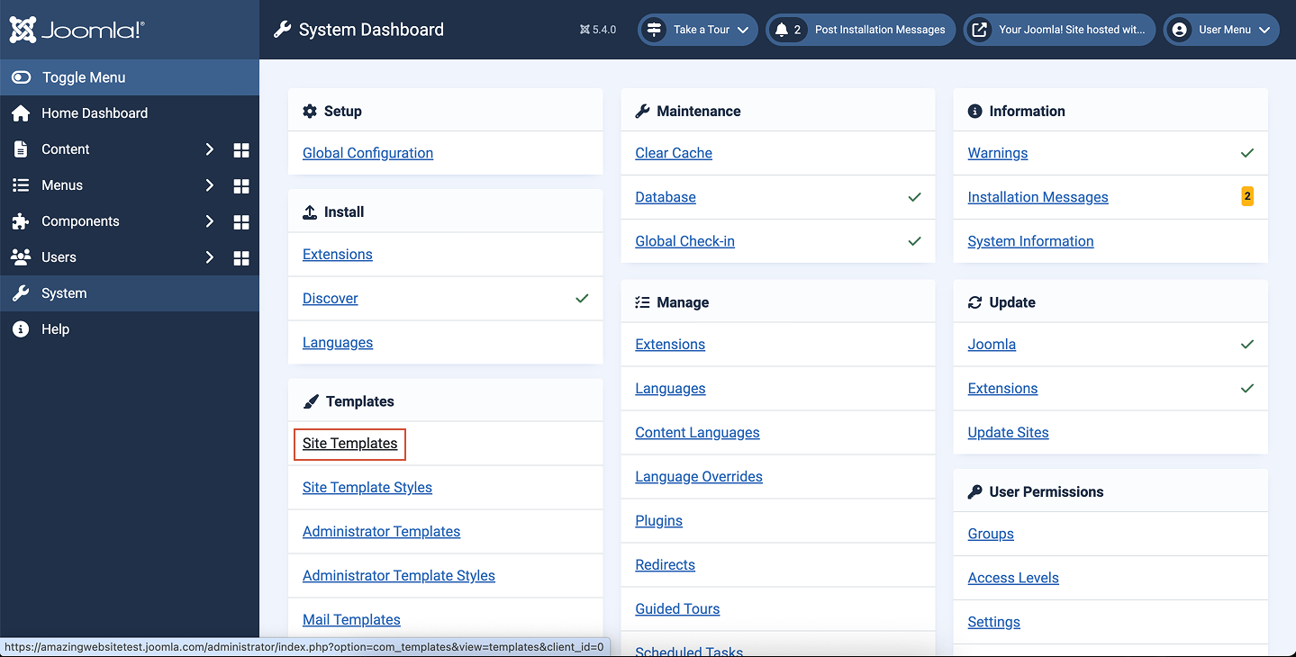 Joomla Site Templates Pn