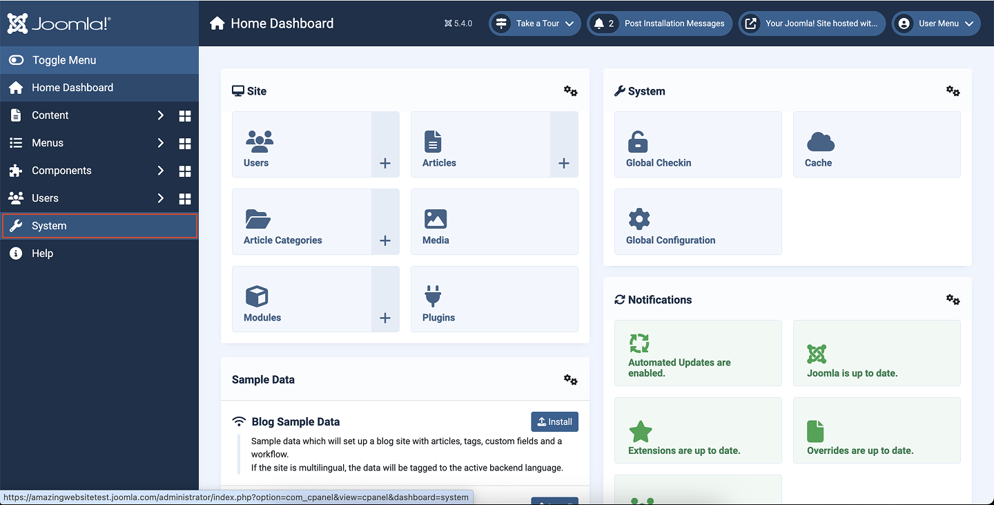 Joomla Start Pn