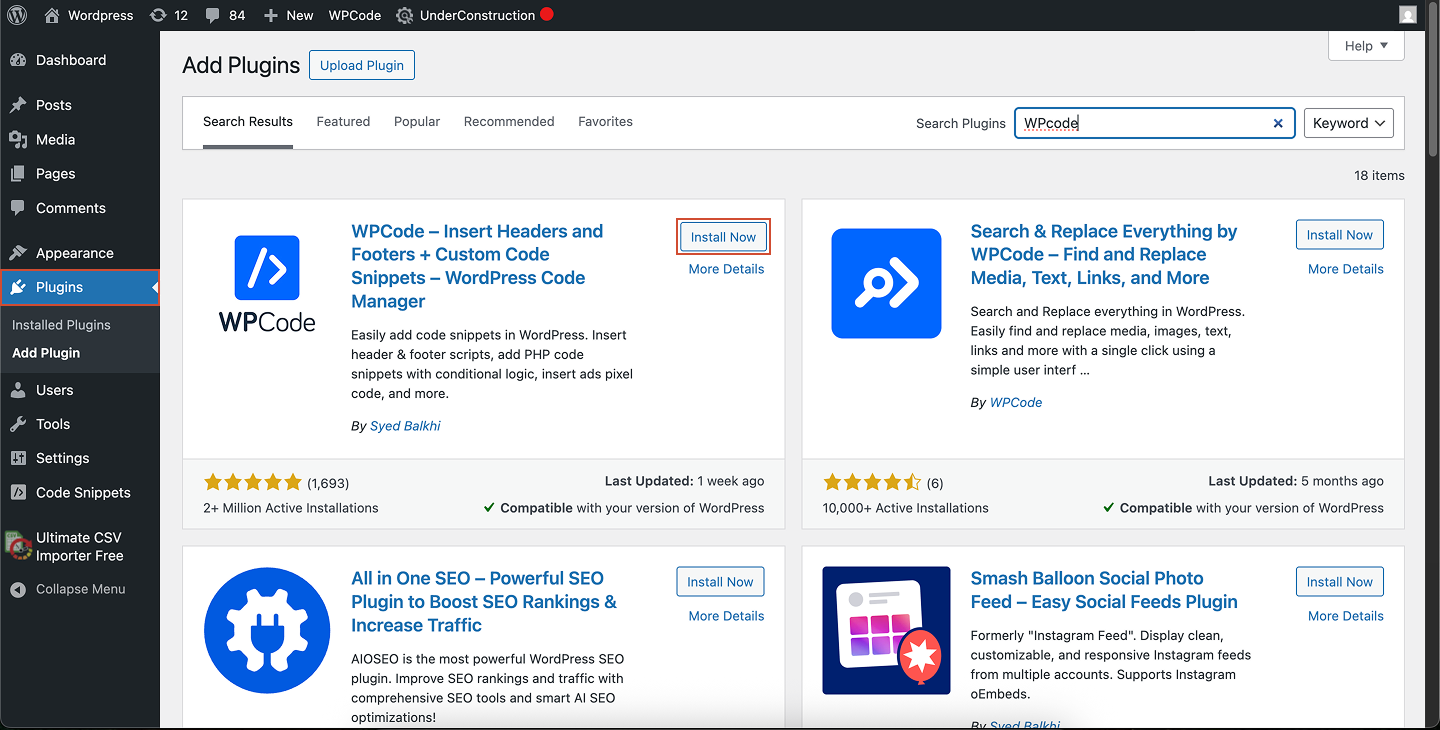 Wordpress Wp Code Start Pn