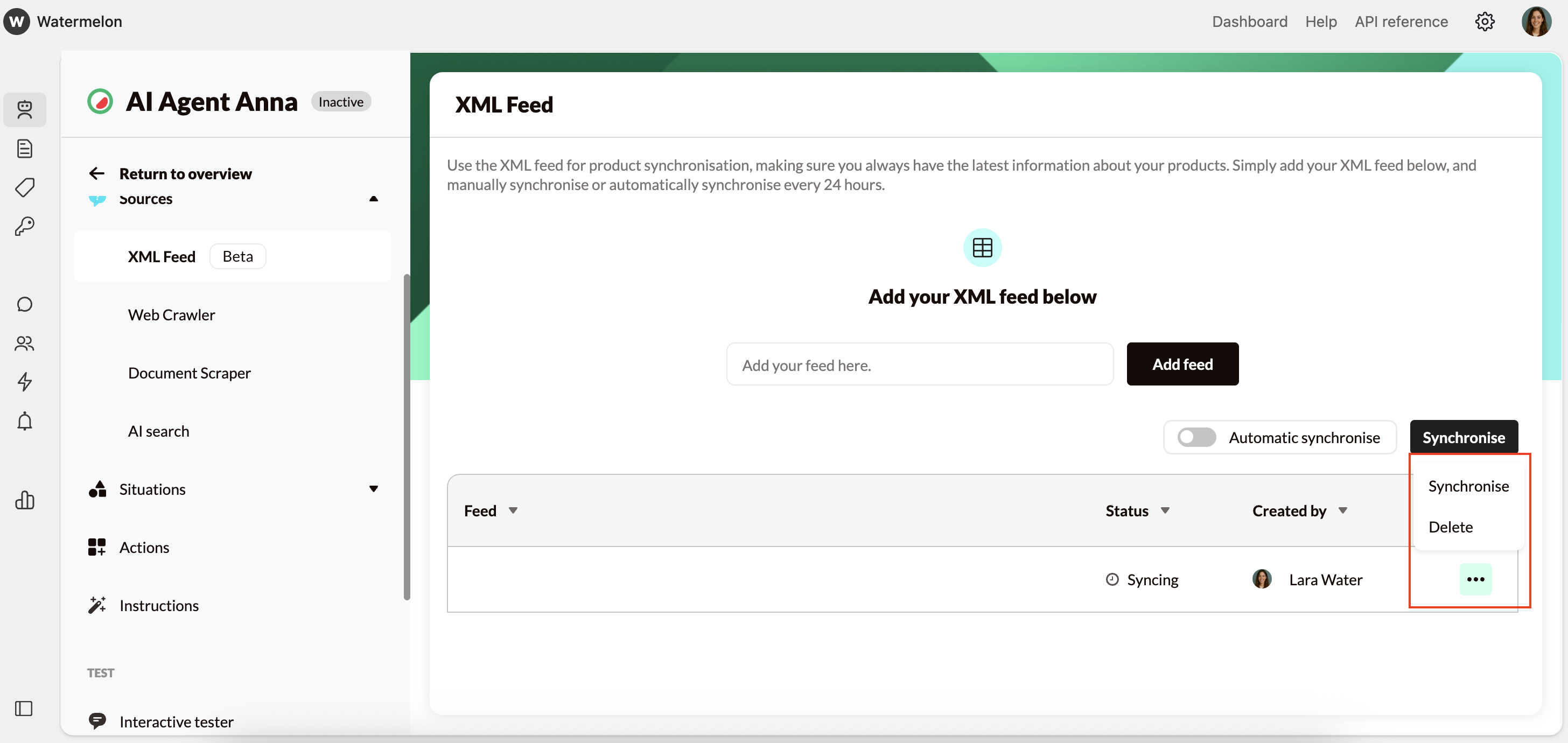 Xml Feed Delete Feed Pn