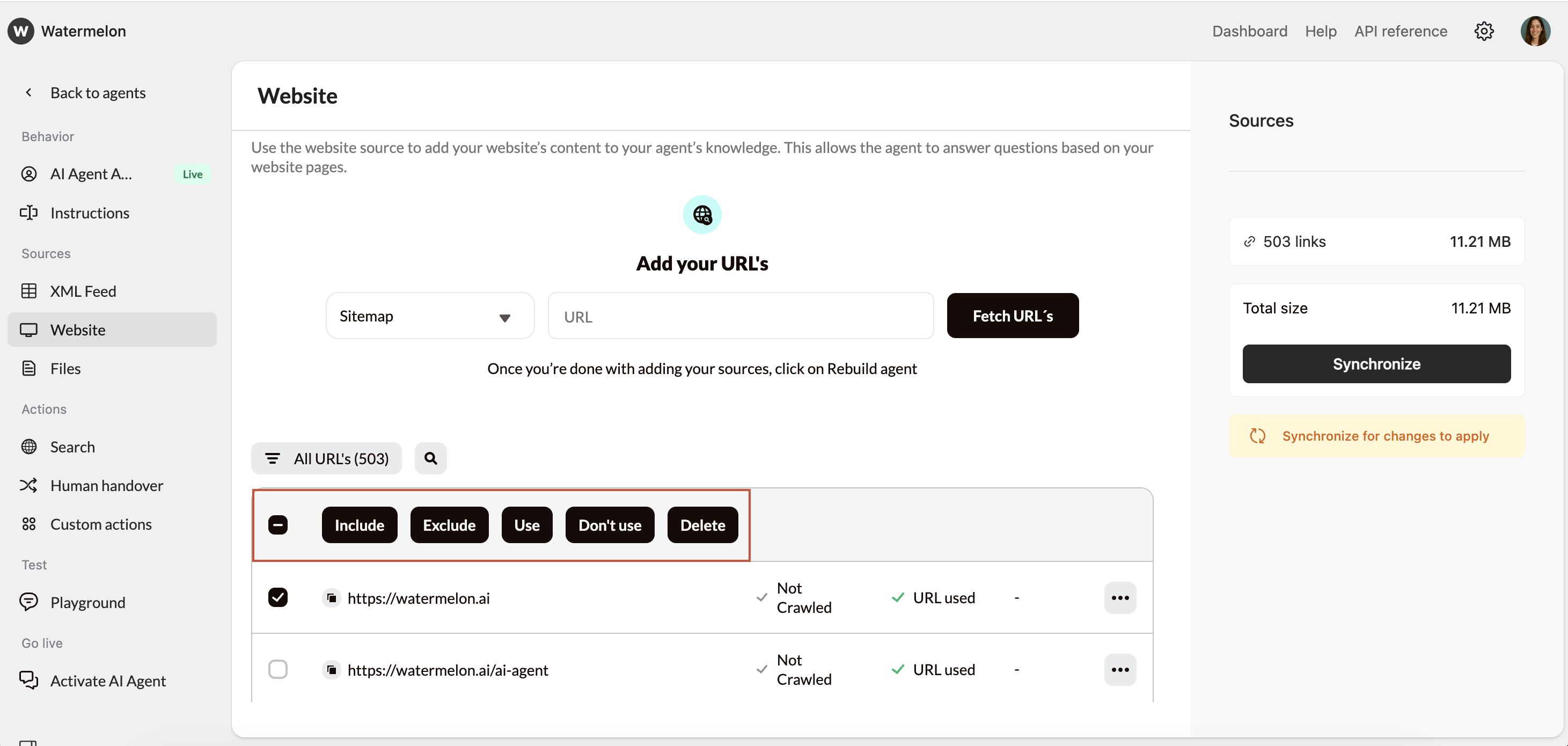 Website Customize Urls