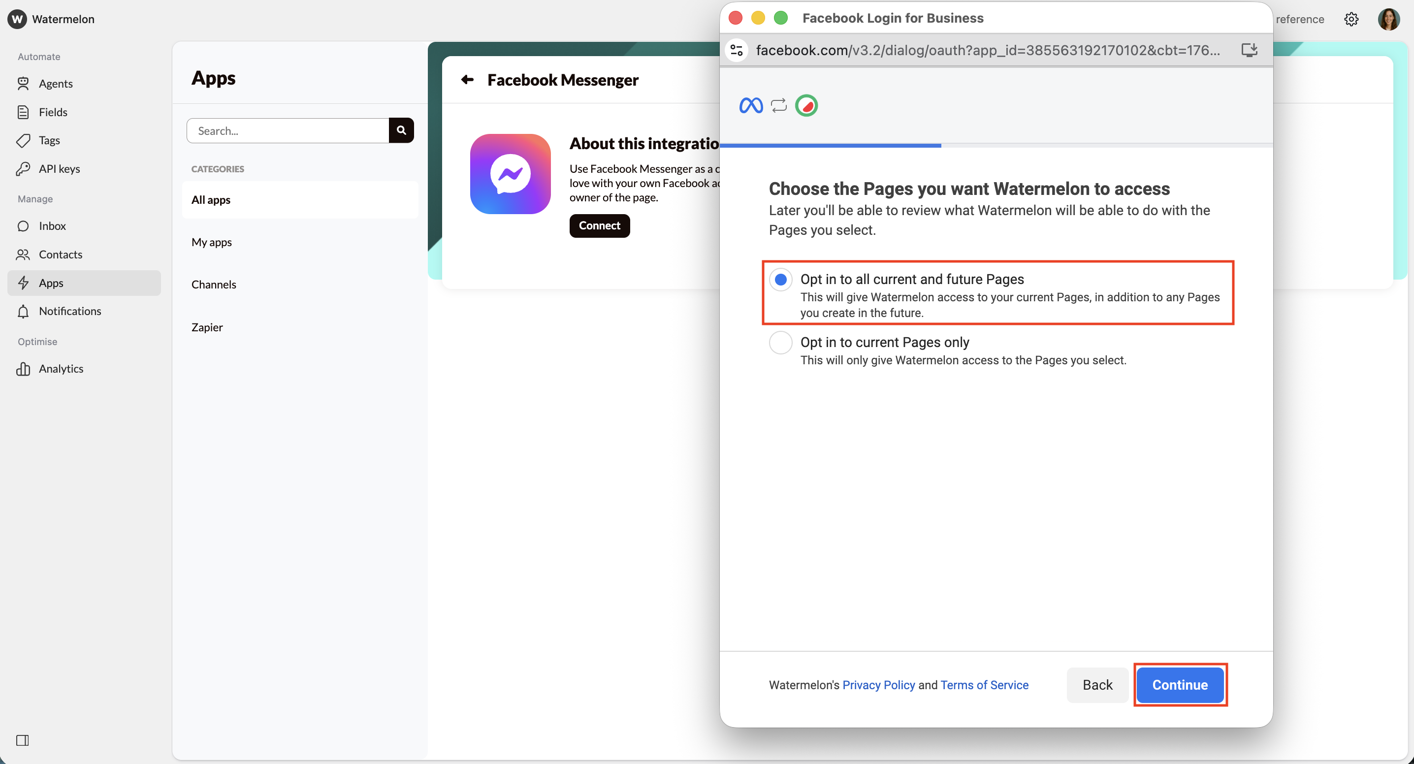 Facebook Messenger Pages Pn