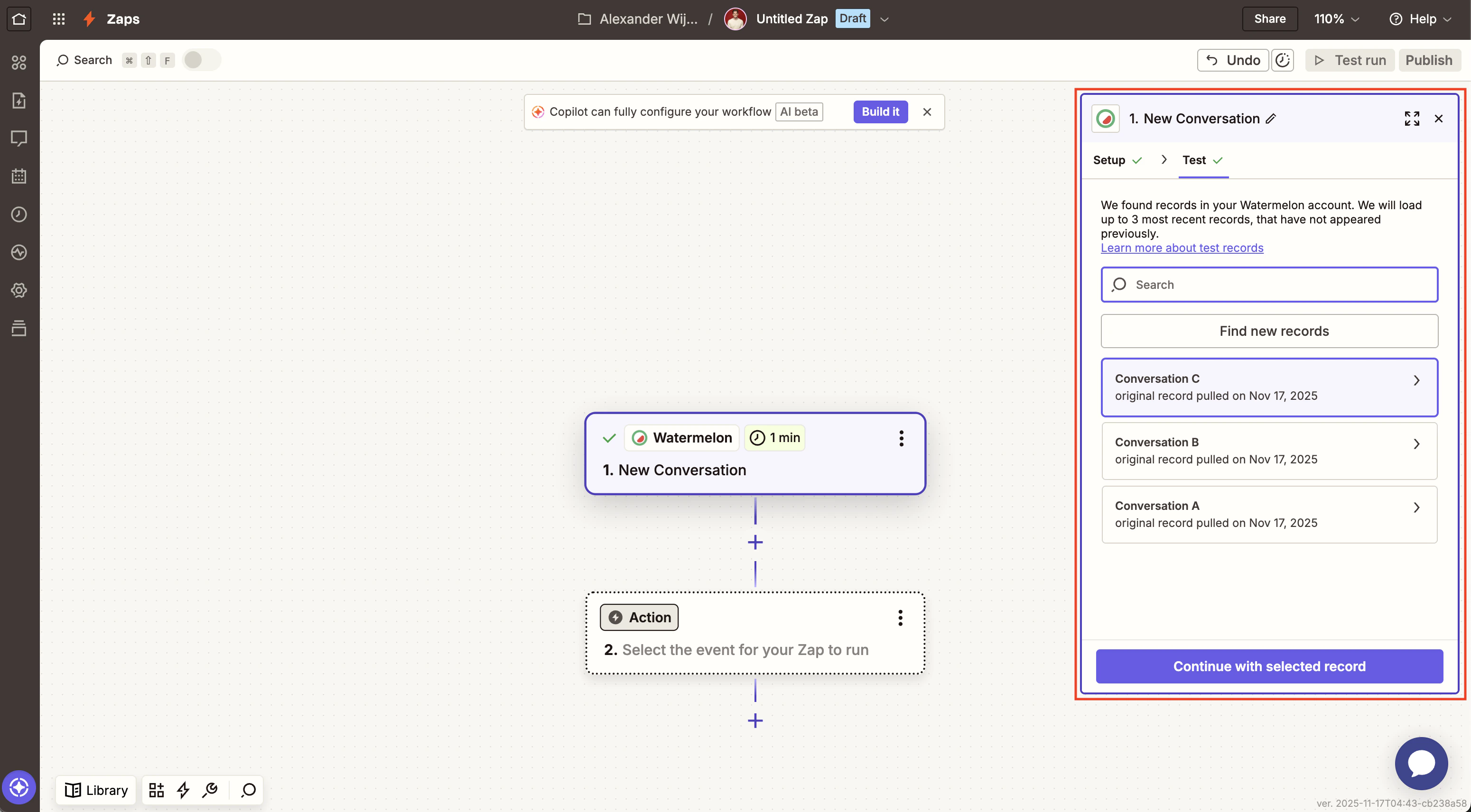 Test Trigger Zapier Pn