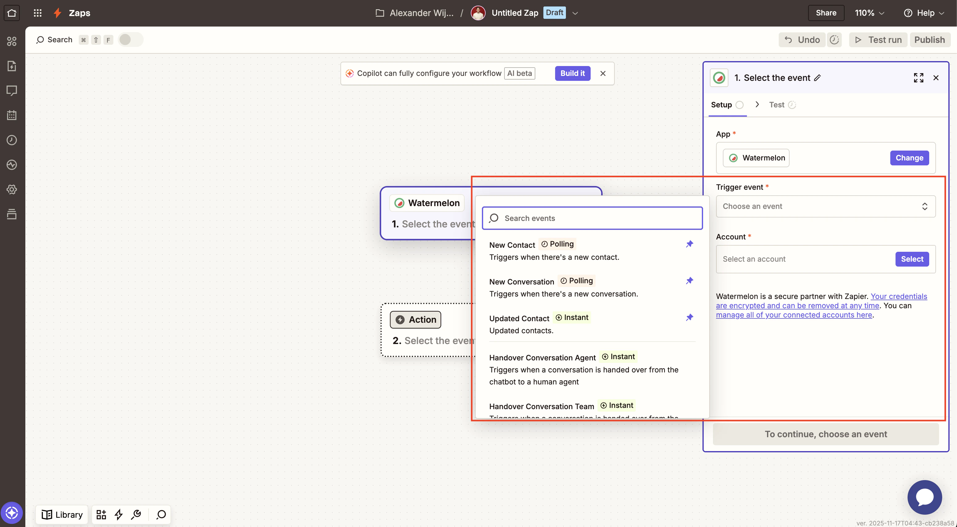Zapier Trigger Events Pn