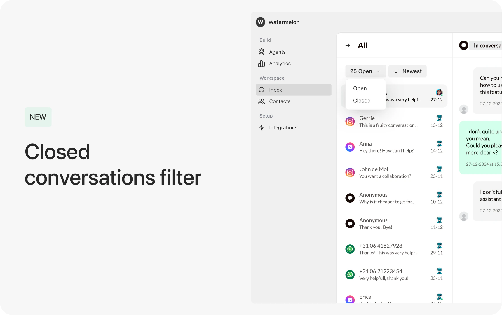 Closed Conversations Release Header