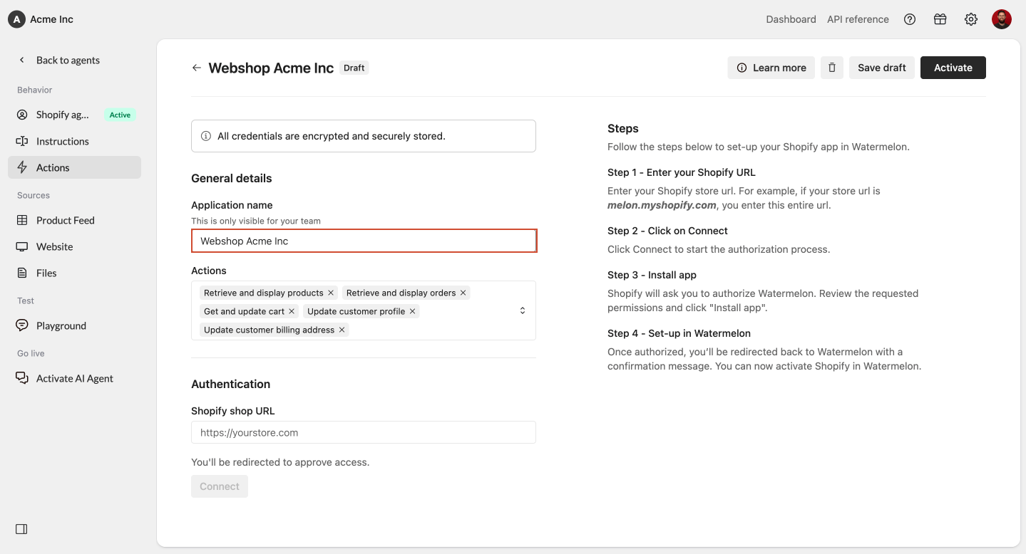 Connect Shopify 3
