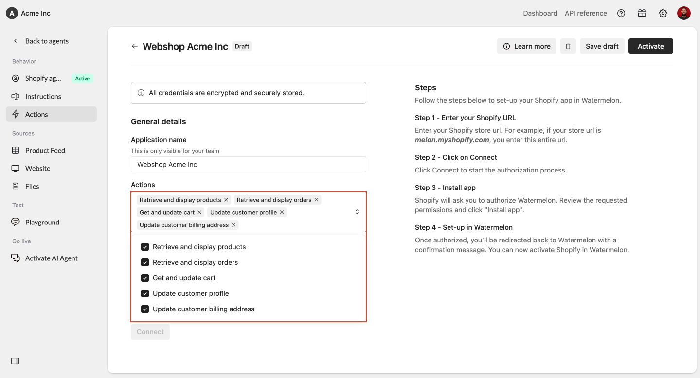 Connect Shopify 4