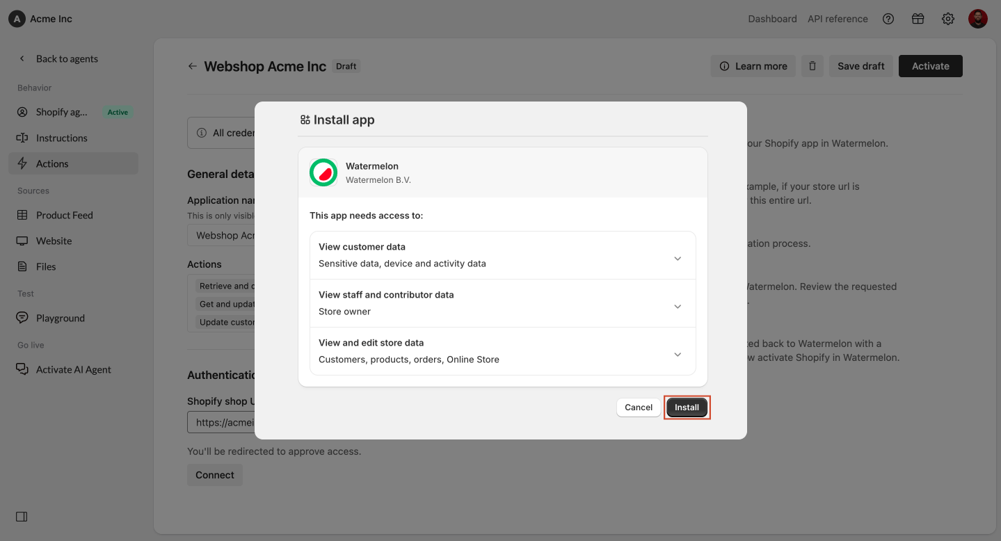 Connect Shopify 6