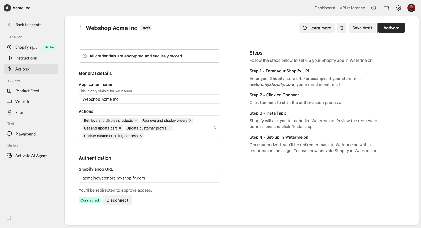 Connect Shopify 7