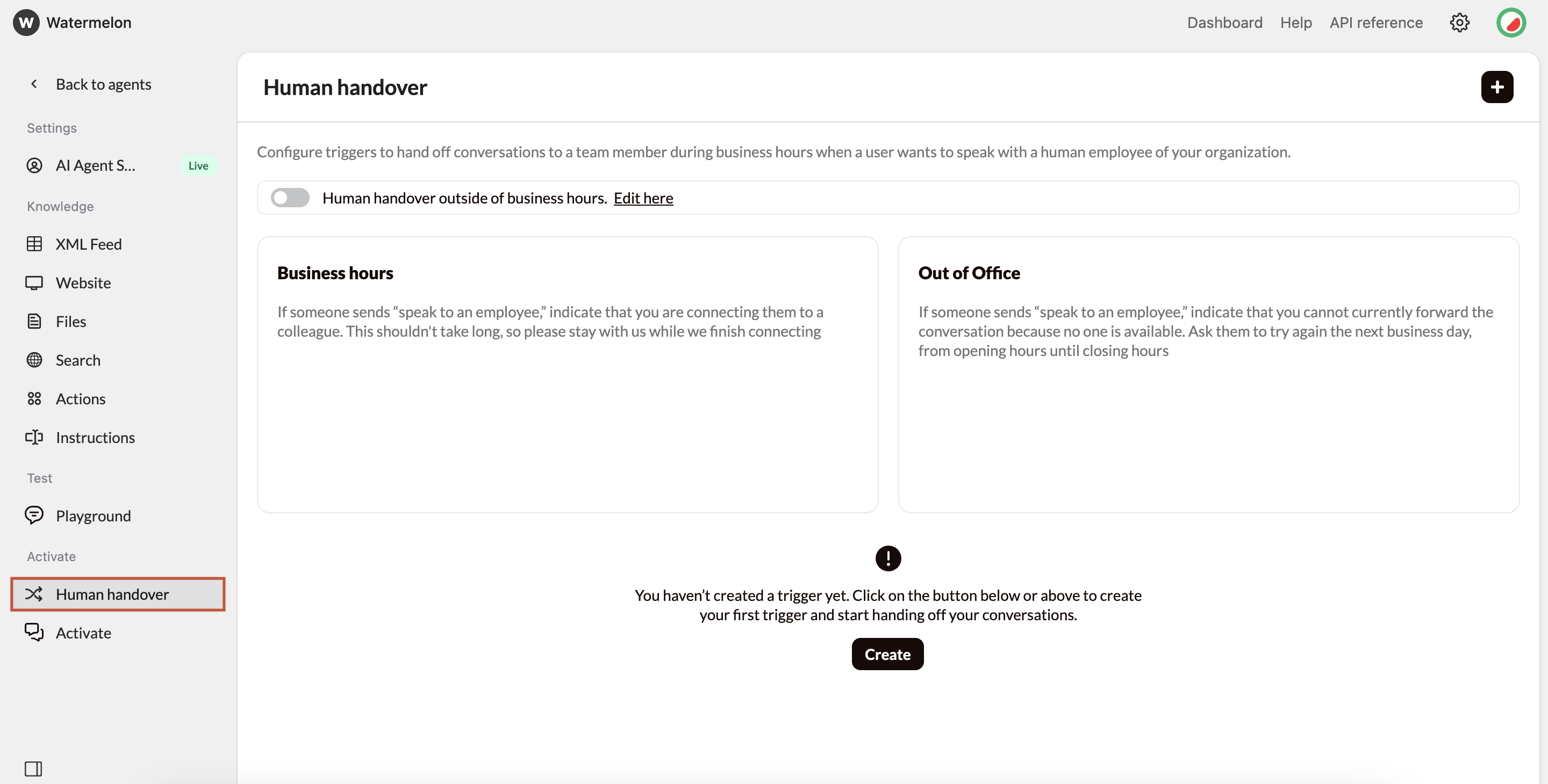 Add Sources Human Handover