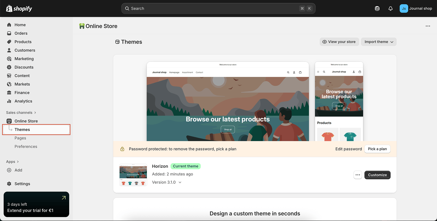 Shopify Select Theme