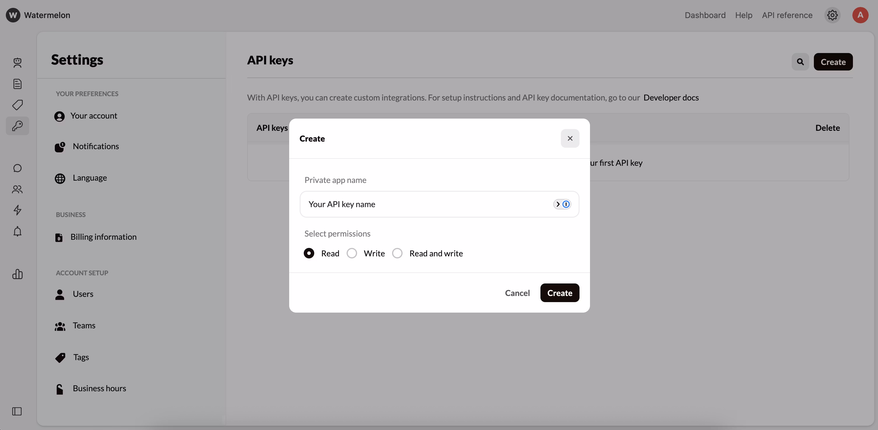 Create Api Key Pn