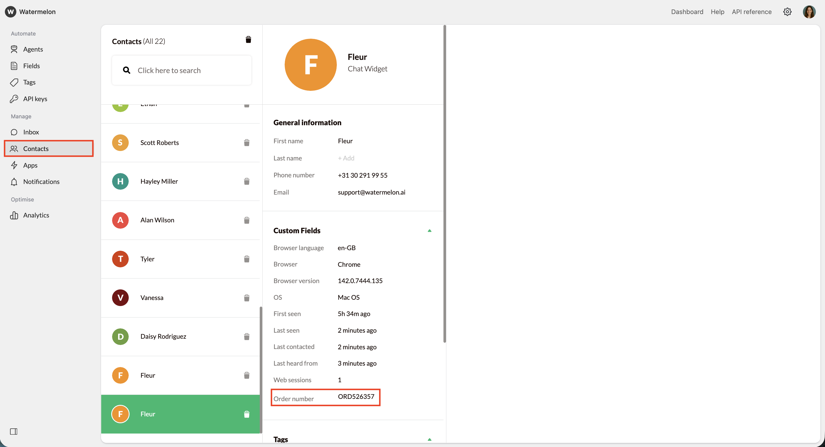 Custom Fields In Contacts Pn