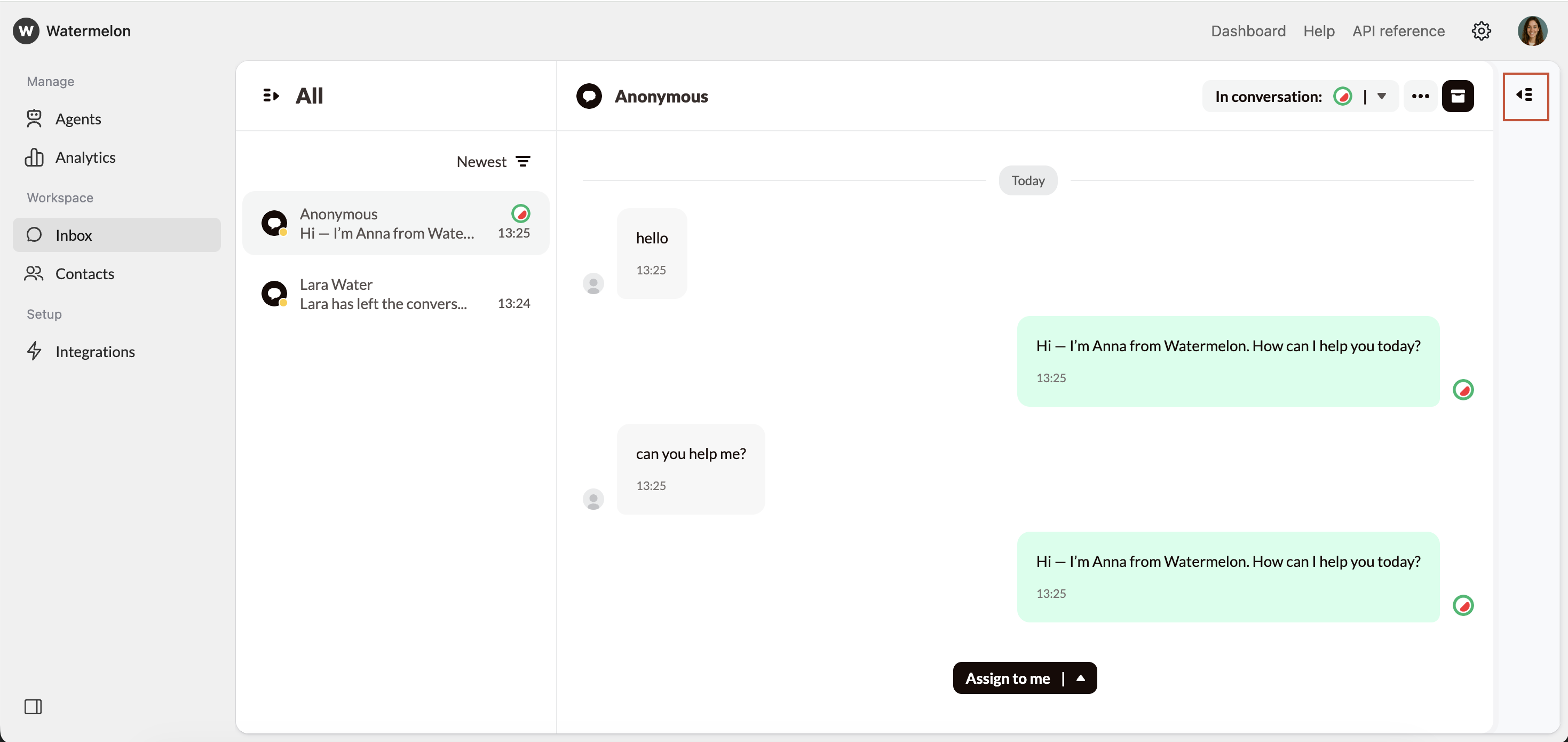 Customize Inbox Hide Conversations Menu