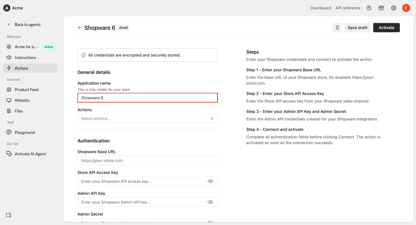 Connect Shopware 3