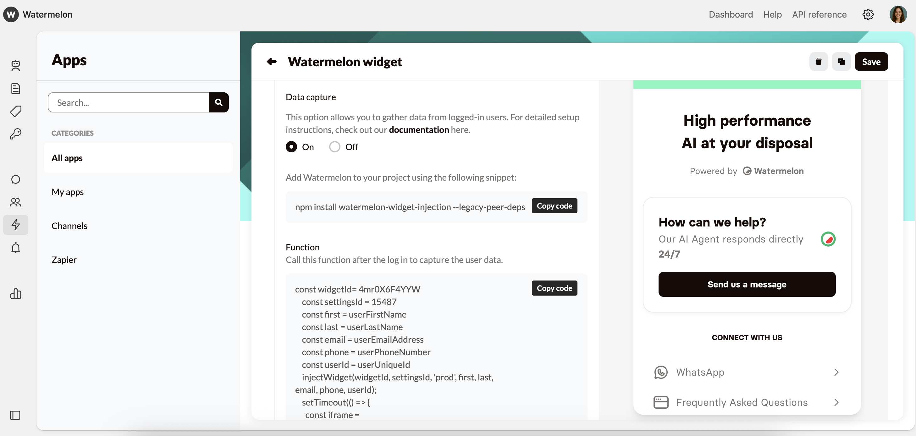 Customize Your Widget Placement Data Capture Pn